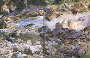 John Singer Sargent Mountain Stream (mk18) France oil painting artist